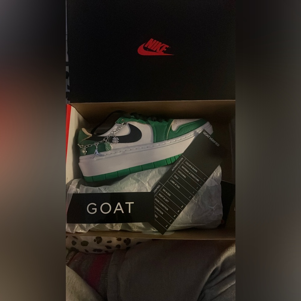 Women’s Size 5 Air Jordan 1 Elevate Low SE Lucky Green 2022